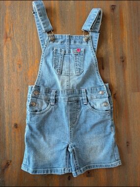 Nano Light Blue Denim Kids Short Overalls